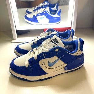 Nike Dunk Low Disrupt 2 White University Blue (Women's) with extra laces